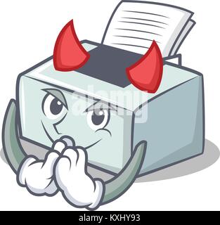 Printer cartoon character design with angry face Stock Vector Image ...