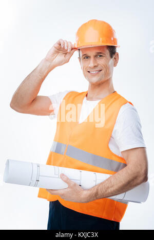 Skillful professional engineer drawing Stock Photo - Alamy