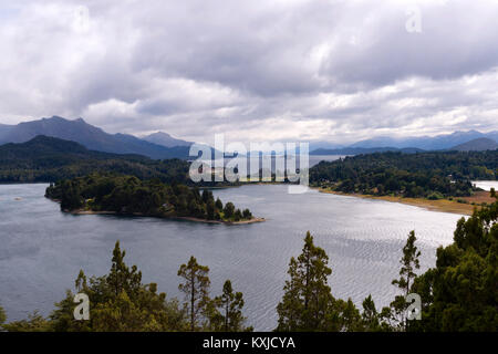 beautiful autumn landscape near Bariloche, Argentina Stock Photo