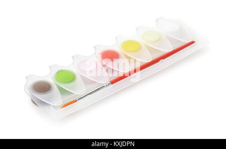 Model paint set isolated on white Stock Photo
