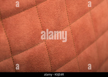 Close up of brown artifical suede texture Stock Photo