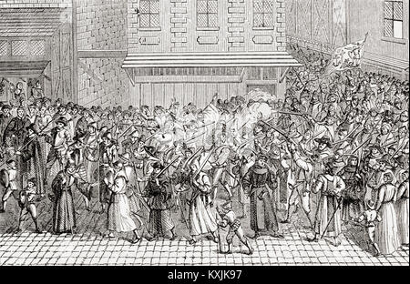 History of the french Protestants, France Stock Photo - Alamy