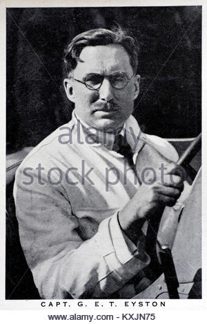 Capt. George E.T. Eyston was a British racing driver, engineer and inventor 1897 – 1979 Stock Photo
