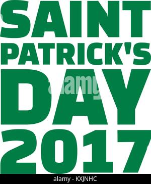 St. Patrick's Day 2017 Stock Vector