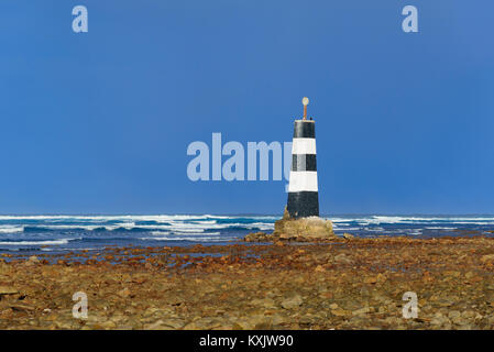 Lighthouse near Porth Elizabeth, Porth Elizabeth, Algoa Bay, Nelson Mandela Bay, South Africa, Indian Ocean Stock Photo