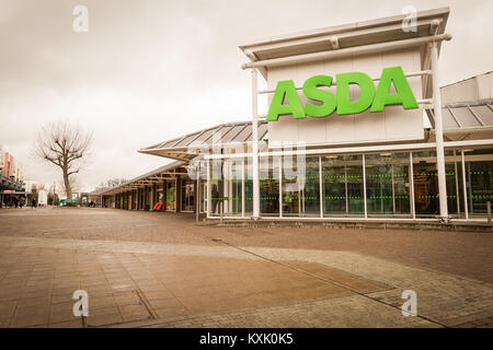 ASDA supermarket, Swanley Square shopping centre, Kent UK 2016 Stock Photo