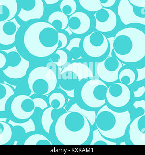 Light and dark blue geometric circle pattern backgrond. Stock Photo