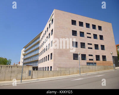 Barcelona - Universidad Politécnica de Cataluña (UPC) - Campus Norte - Edificio Omega 3 Stock Photo