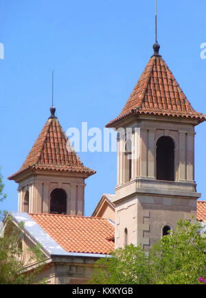 Barcelona - Universidad Politécnica de Cataluña (UPC) - Campus Norte - Torre Girona Stock Photo