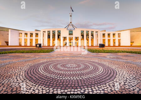 House of Parliament in Canberra. Stock Photo