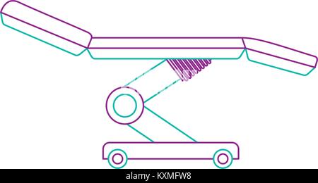 dental stretcher isolated icon Stock Vector