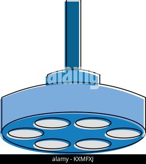operating theater lamp icon Stock Vector
