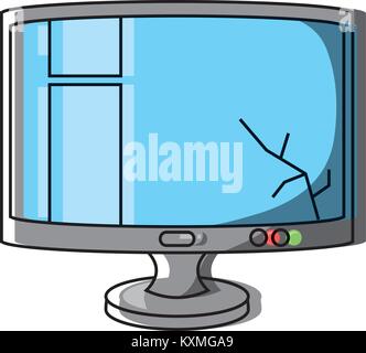 computer monitor icon Stock Vector