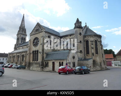 Blendecques (Pas-de-Calais, Fr) église Saint-Colombe (01) Stock Photo