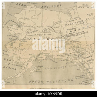 Klondike Gold Rush map Stock Photo - Alamy