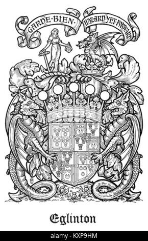 Coat of Arms of the Earl of Eglinton Stock Photo