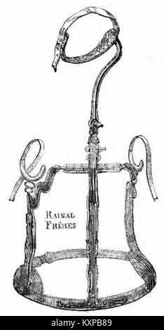 Catalogue page from Rainal Frères showing Figure 131 of a corset, detailing design and structure of early 20th-century French corsetry Stock Photo