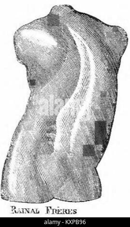 Page from the Rainal Frères corset catalogue, Fig 133, showing design and construction of corsets produced by the French manufacturer. Stock Photo