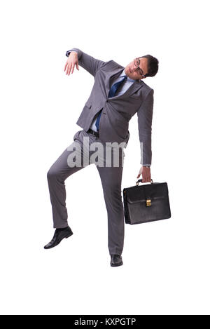 Puppet businessman isolated on white background Stock Photo