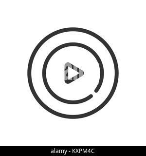 Motion graphic line icon on a white background. Vector illustration Stock Vector