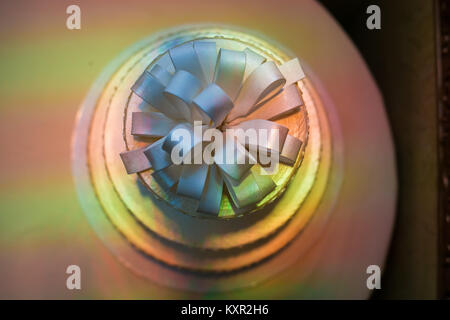 White wedding cake isolate close up color Stock Photo