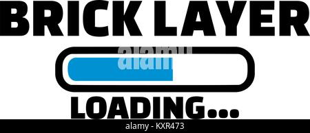 Bricklayer Loading Stock Vector