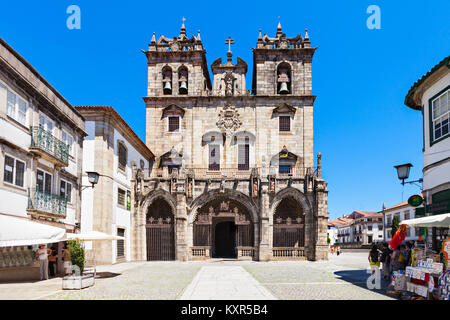 BRAGA, PORTUGAL - JULY 11: The Cathedral of Braga (Se de Braga) is one of the most important monuments in Braga, Portugal on July 11, 2014 in Braga, P Stock Photo