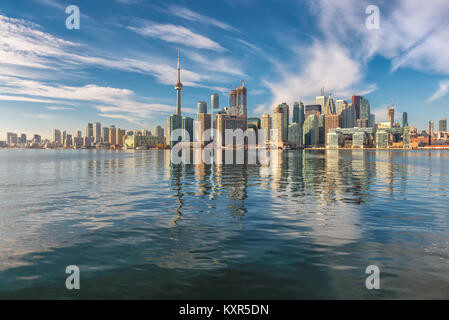 Toronto City skyline at sunset, Ontario, Canada. Stock Photo