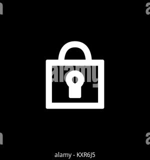 Lock icon for simple flat style ui design. Stock Vector