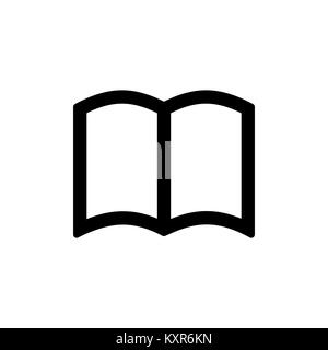 Book icon for simple flat style ui design. Stock Vector