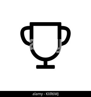 Trophy icon for simple flat style ui design. Stock Vector