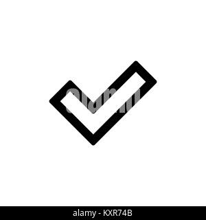 Approve icon for simple flat style ui design. Stock Vector