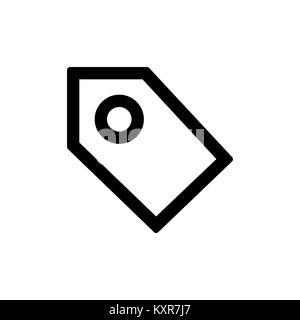 Price tag icon for simple flat style ui design. Stock Vector