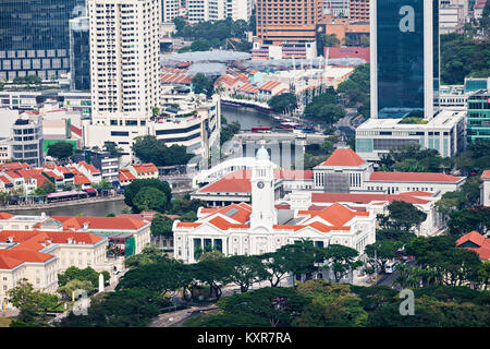 SINGAPORE - OCTOBER 18, 2014: Victoria Theatre and Concert Hall in Singapore. Stock Photo