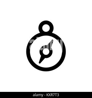 Compass icon for simple flat style ui design. Stock Vector