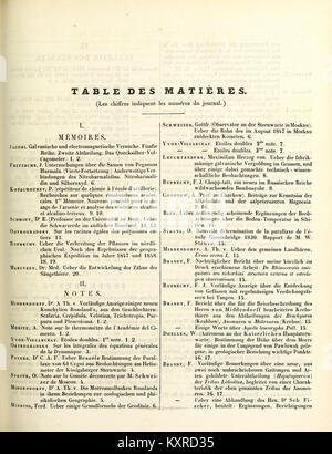 Bulletin de la Classe physico-mathématique de l'Académie impériale des sciences de Saint-Pétersbourg BHL45977495 Stock Photo