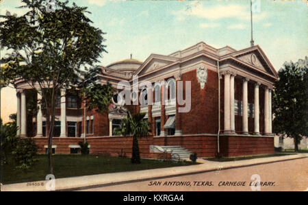 Carnegie Library, San Antonio, Texas Stock Photo