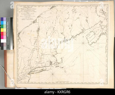 Carte réduite du Nord des Etat-Unis avec l'intérieur du pays, pour servirà l'intelligence de cette histoire (NYPL b15341095-433634) Stock Photo