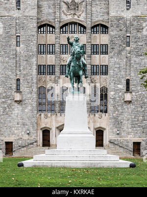 George Washington Monument, West Point Military Academy, New York, USA. Stock Photo