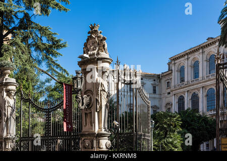 Gate to the Galleria Nazionale d'Arte Antica at Palazzo Barberini, Rome, Italy. Stock Photo