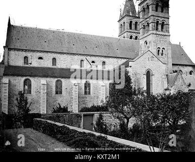 Eglise Notre-Dame - Façade nord - Melun - Médiathèque de l'architecture et du patrimoine - APMH00007223 Stock Photo