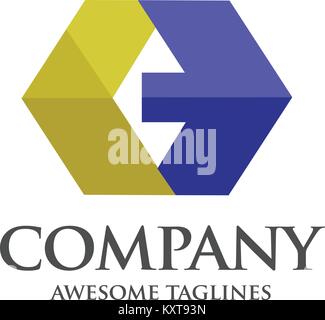 modern colorful Abstract arrow logo design vector Stock Vector