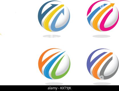 Elegant logo concept arrow and finance marketing logo. Stock Vector