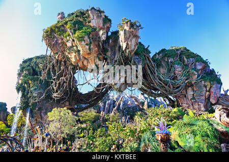 Floating Mountains in Pandora, Avatar Land, Animal Kingdom, Walt Disney World, Orlando, Florida Stock Photo