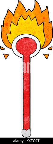 cartoon thermometer Stock Vector