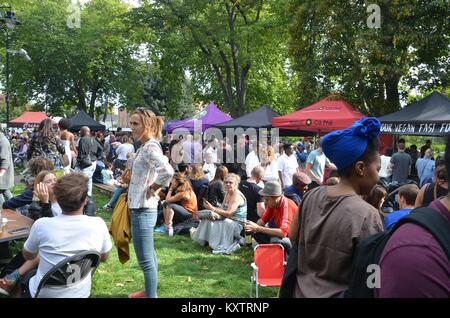 food and music  festival tottenham haringey summer 2017 Stock Photo