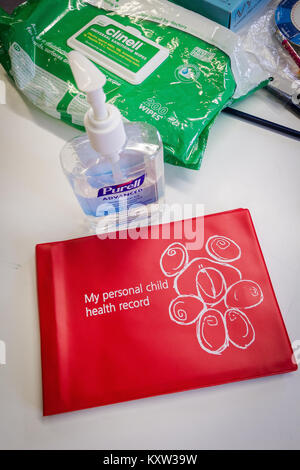 Post natal baby clinic, London Borough of Haringey, UK Stock Photo