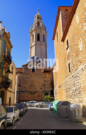 Rear of the Church of San Juan Bautista in Alcalå de Xivert Spain Stock Photo