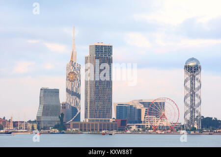 Batumi city skyline, Georgia, a famous resort town on Black Sea coast Stock Photo