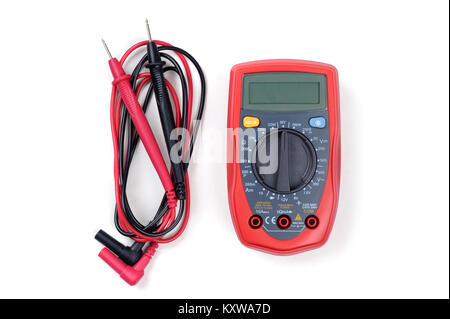 digital multimeter or multitester or Volt-Ohm meter, an electronic  measuring instrument that combines several measurement functions in one  unit Stock Photo - Alamy